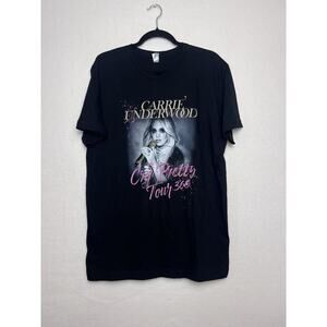 Carrie Underwood Cry Pretty Tour 360 Concert T-Shirt Short Sleeve Black Size L